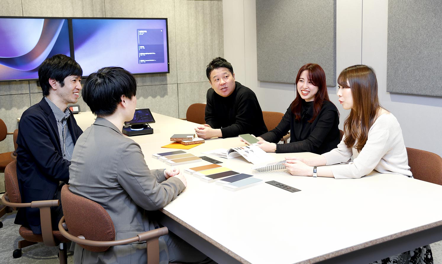 Members having a meeting