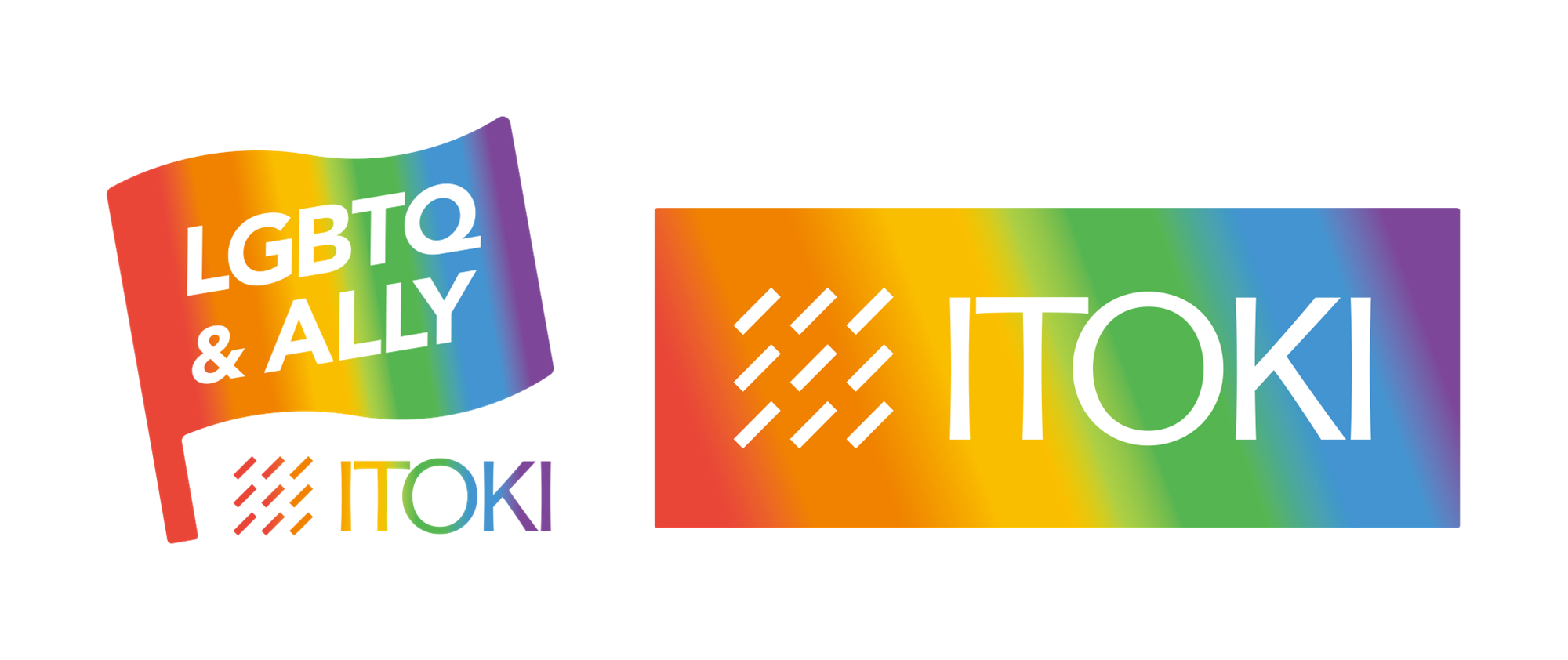オリジナルのLGBTQアライマーク・企業ロゴ オリジナルのLGBTQアライマーク・企業ロゴ