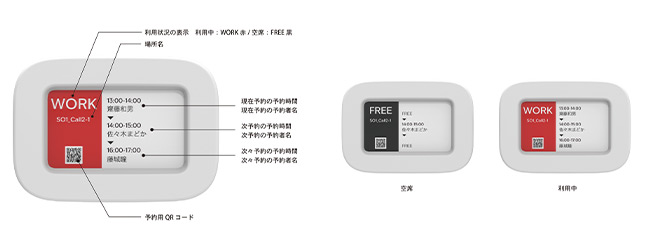 必要最小限の情報量とシンプルなレイアウトで、一目で分かる画面デザイン