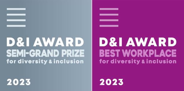 D and I Award 2023 Semi-Grand Prize for Diversity and Inclusion/D and I Best 2023 Workplace for Diversity and Inclusion D and I Award 2023 Semi-Grand Prize for Diversity and Inclusion/D and I Best 2023 Workplace for Diversity and Inclusion