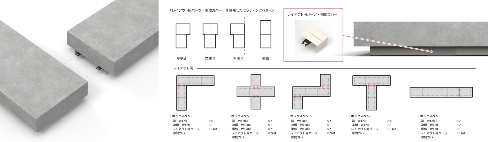 2. 「レイアウトの自由度が高く、組み換え可能なシステム性」と「造作のようなノイズレスなデザイン」の両立 2. 「レイアウトの自由度が高く、組み換え可能なシステム性」と「造作のようなノイズレスなデザイン」の両立