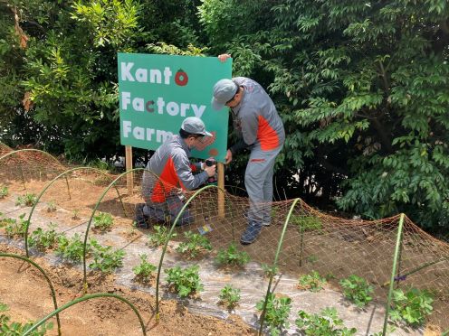I also made the sign by hand